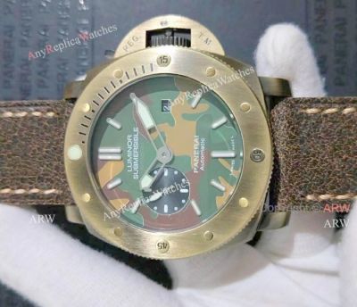 Panerai Luminor Submersible 47 Automatic Replica Watches - Camouflage Dial